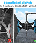 X Chocks Wheel Stabilizer 2 Pack For RVs And Travel Trailers Fits 3 To 10 Inch Wheel Gaps Heavy Duty Scissor Tire Locking Chocks