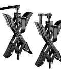 X Chocks Wheel Stabilizer 2 Pack For RVs And Travel Trailers Fits 3 To 10 Inch Wheel Gaps, heavy-duty scissor tire locking chocks.