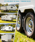 Heavy Duty RV Wheel Chocks Stabilizers With X Shaped Design For Travel Trailers And Campers 2 Pack Fits 3.5 To 12 Inch Wheel Gaps Safety And Stability Paulinn