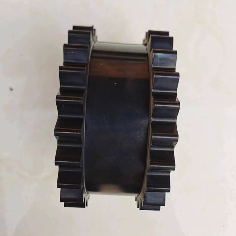 Solid Design S-Flex Sure Flex Coupling Sleeve Elastomer For Industrial Machinery, 5.06 Inch, side view of black sleeve
