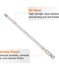 Ball End Hex Screwdriver Bit Set Four Millimeter H4 With One Quarter Inch Hex Shank And Six Inch Long Magnetic Ball Head