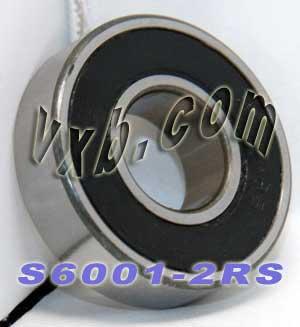 S6001-2RS Stainless Steel Sealed Bearing 12x28x8 - VXB Ball Bearings