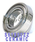 S61800ZZ Bearing Ceramic Stainless Steel Shielded 10x19x5 Bearings - VXB Ball Bearings