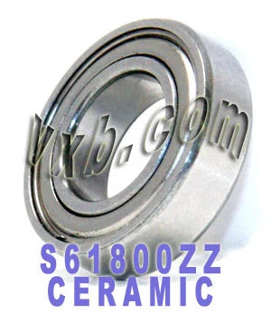 S61800ZZ Bearing Ceramic Stainless Steel Shielded 10x19x5 Bearings - VXB Ball Bearings