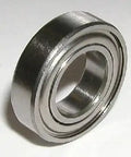 Close-up of single bearing from 10-Pack S61800ZZ Stainless Steel Shielded Bearing 10x19x5mm showing metal shields.