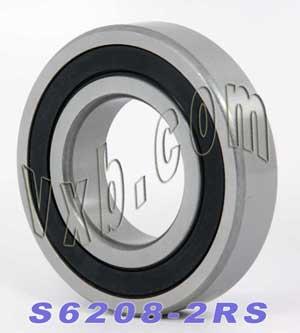 S6208-2RS Stainless Steel Bearing 40x80x18 Sealed - VXB Ball Bearings