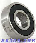 S6305-2RS Stainless Steel Bearing Sealed 25x62x17 - VXB Ball Bearings