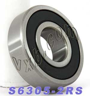 S6305-2RS Stainless Steel Bearing Sealed 25x62x17 - VXB Ball Bearings