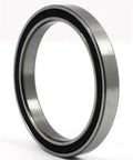 S6701-2RS Ceramic Bearing Si3N4 12x18x4 Premium ABEC-5 Sealed Bearing side view showcasing a stainless steel and rubber seal.