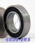 S6800-2RS Bearing 10x19x5 Si3N4 Ceramic Stainless Steel Sealed Bearings - VXB Ball Bearings
