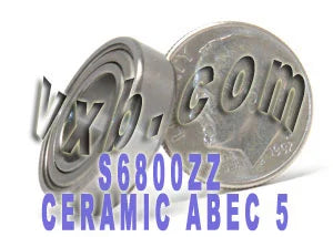 S6800ZZ Ceramic Bearing Si3N4 Shielded ABEC-5 10x19x5 Bearings - VXB Ball Bearings