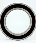 S6807-2RS Hybrid Ceramic Ball Bearing 35x47x7mm front view, showcasing stainless steel rings and black seals.