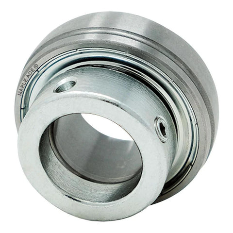 SA206-20 Insert Bearing with 1.25in Bore and Ecc Collar for heavy machinery, featuring spherical OD and lubrication hole.