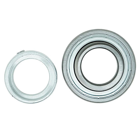 SA206-20 Insert Bearing With One And One Quarter Inch Bore Spherical Outer Diameter Eccentric Locking Collar And Lubrication Hole