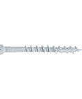 Size 8 X 1 And 5 Eighths Inch Saberdrive White Trim Screws, serrated thread, durable wood screws for secure fastening