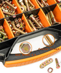 612-Piece SAE Grade 8 Bolts And Nuts Kit, Heavy Duty Yellow Zinc Plated, Includes Washers, Sizes 1/4-20 To 1/2-13