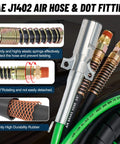 12 Foot 3 In 1 Air Lines Kit For Semi Truck And Trailer Tractor With 16 Inch Double And Single Tender Spring Kits Gladhands Handles