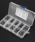 Premium SAE Thread Repair Kit With 60 Pcs 304 Stainless Steel Wire Sleeve Inserts For Three Eighths Inch Coarse Threads in plastic case