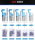 Must Have Ultimate Auto Thread Repair Kit With 320 Piece Set For SAE And Metric Sizes From One Quarter Inch To M12 SAE sizes components
