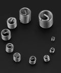 Premium SAE Thread Repair Kit With 60 Pcs 304 Stainless Steel Wire Sleeve Inserts for 3/8 Inch Coarse Threads on black background
