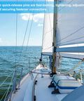 Sailing boat using 1/2 Inch Diameter 304 Stainless Steel Quick Release Pin With 2 Inch Usable Length for rigging stability