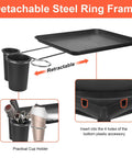 On Wheels Salon Tray Cart With Adjustable Height And Storage Platform Aluminum And Iron Rolling Tray