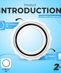 Salt Cell 2 Inch Union Replacement Kit For Chlorine Generators Durable PVC GLX Cell Union Connector For Pool Pump And Spa Lines