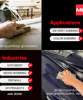 Using Soft Block Flexible Sanding Block SB1 For Precision Finishing And Smoothing in woodworking and auto body detailing.