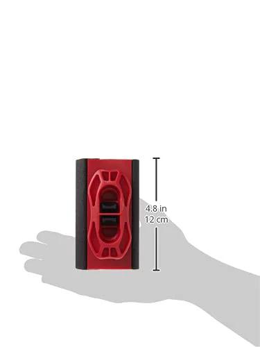 Sanding Block For Curves And Corners With Dual Edges And Quick Release held in hand showing size comparison