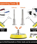 2 Inch Sanding Discs Variety Kit showing 1/8 and 1/4 inch shank backer plates with rotary and pneumatic tool compatibility