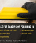 Use of Pro Series Sanding Kit With 5 Inch 7 3 Quarter Inch 10 Inch Hook Loop Blocks in various shop settings.