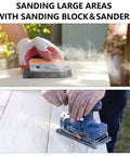 Versatile Sandpaper Set With 21 Wet Dry Sheets Covering 7 Grits 120 220 400 600 800 1000 2000 used with sanding block and electric sander