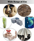 Collage showcasing 54 Pack Soft Touch Sanding Pads 2x2 Mesh Grit Pads 320 To 3500 For Plastic with diverse applications.