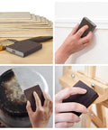 Sanding Sponge Set 4 Pack 60 80 120 220 Grit For Wood Metal Drywall in use on wood, metal, drywall surfaces with hand sanding