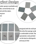20 Pcs 3x4 Inch Sanding Sponge Set 400 600 1000 2000 3000 Grit For Wet Dry Use, grid layout with labeled sponges