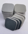 Stack of 27 Pcs Sanding Sponges 2x2 Pads With 9 Grits 320 To 3500 For Craft Polishing, showing assorted grits.