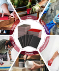 27 Pcs Sanding Sponge Pads Set 120 To 3000 Grit for Sanding Wood, Metal, Plastic, and More