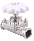 Sanitary Diaphragm Valve With Silicone Seal, Stainless Steel 316L, 1.5 Inch Tri Clamp, precision flow control, DERNORD