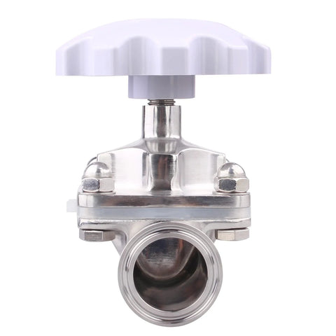 Sanitary Diaphragm Valve With Silicone Seal, Stainless Steel 316L, 1.5 Inch Tri Clamp, Top Notch Ultrapure And Sterile Fluid Handling