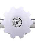 Top view of Sanitary Diaphragm Valve With Silicone Seal, Stainless Steel 316L, 1.5 Inch Tri Clamp