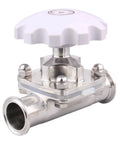 Sanitary Diaphragm Valve With Silicone Seal, Stainless Steel 316L, 1.5 Inch Tri Clamp, precision flow control by DERNORD