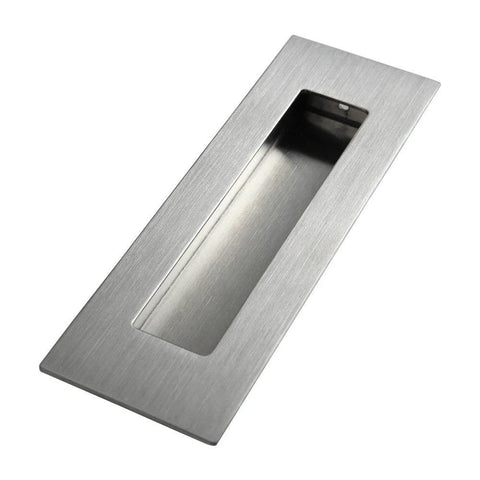 Flush Pull Two Pack Six Inch Rectangular Satin Brushed Hand Polished Chamfered Edges For A Smooth Safe Feel Free Of Sharp Edge Easy Installation