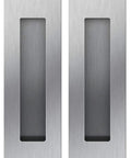 Flush Pull Two Pack Six Inch Rectangular Satin Brushed Hand Polished Chamfered Edges For A Smooth Safe Feel Free Of Sharp Edge