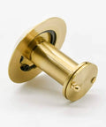 Door Viewer Peephole With 200 Degree Clarity And Heavy Duty Rotating Privacy Cover In Satin Gold Brass Fits One And Three Eighths Inches To Two And One Sixth Inches Doors Tough As Nails Anti Prying Security For Home Office And Hotel Built To Last