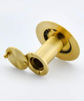 Door Viewer Peephole With 200 Degree Clarity And Heavy Duty Rotating Privacy Cover In Satin Gold Brass Fits One And Three Eighths Inches To Two And One Sixth Inches Doors Tough As Nails Anti Prying Security For Home Office And Hotel Built To Last