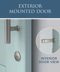 Privacy Barn Door Lock With Emergency Release Satin Nickel Sliding Latch For Single Or Bi Parting Doors 5 Inch Length