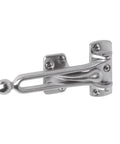 Swing Bar Door Guard With Ball, Four To Seven Eighths Inch Bar, Two And A Half Inches High, Solid Brass Construction, Satin Nickel Finish
