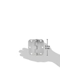 Interior Door Hinge Rounded 3.5 Inch By 3.5 Inch Satin Nickel Pack Of 18 in hand for size reference