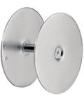 Steel Door Hole Cover Plate Satin Nickel Heavy Duty Fits Doors Up To One And Three Quarter Inches Thick Covers Unused Bore Holes For Privacy And Security Single Pack Ideal For Exterior And Interior Doors