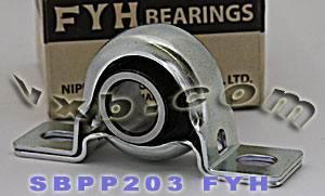 SBPP203 FYH Bearing 17mm Steel pillow type Mounted Bearings - VXB Ball Bearings